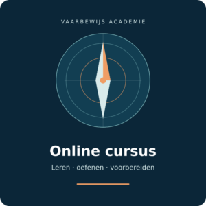 Cursuskaart Vaarbewijs Academie: online leren, oefenen en voorbereiden.